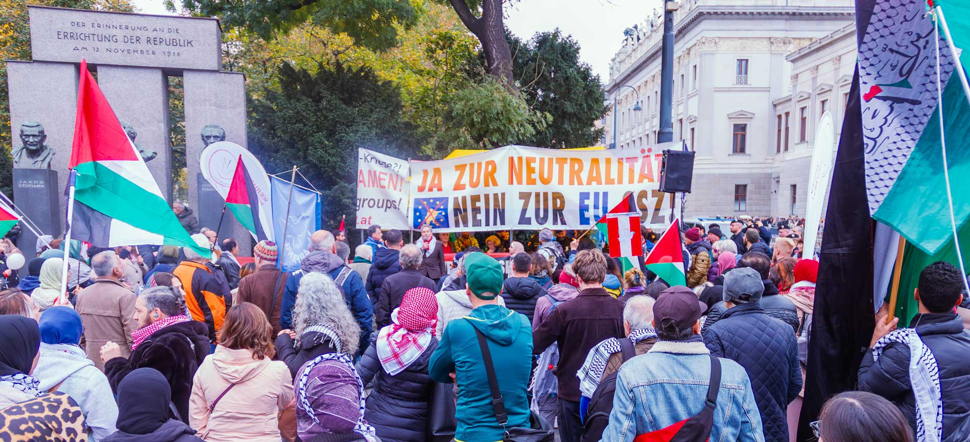 Bis zum Ende blieb der Großteil der Demonstranten