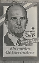 ÖVP Plakat: Wer FPÖ wählt nützt Kreisky