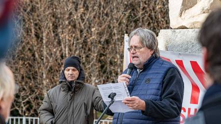 Peter Kolba bei der Kundgebung 15.02.2025